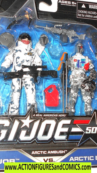 Gi Joe 50th Anniversary Snow offers Job and Arctic B.A.T. Brand New