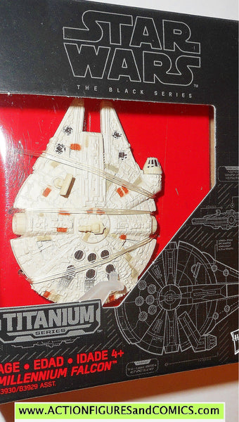 Star wars black sale series millennium falcon