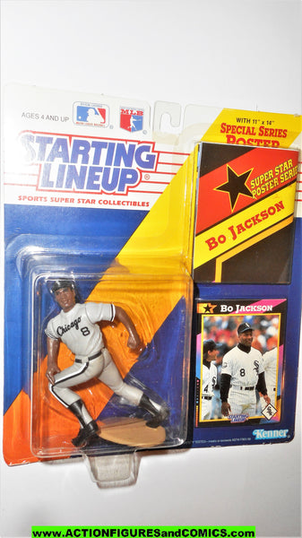 1992 Starting Lineup Bo Jackson Chicago White Sox Figure, Card, and Poster