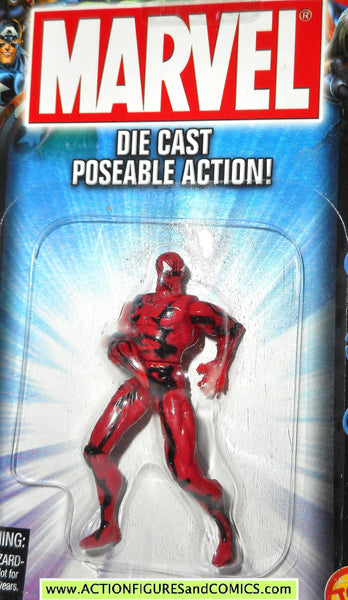 Marvel die cast CARNAGE Spider-man poseable action figure 2002 