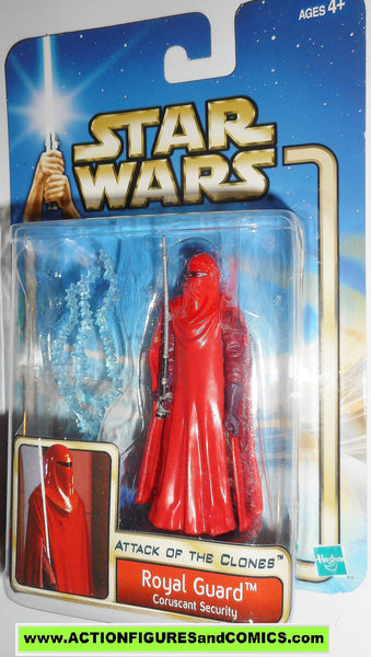 star wars action figures ROYAL GUARD emperor's 2002 Attack of