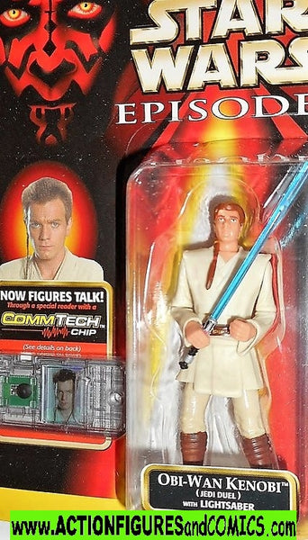 Star Wars Episode I: The Phantom Menace, Obi-Wan Kenobi (Jedi Duel) Action  Figure, 3.75 Inches