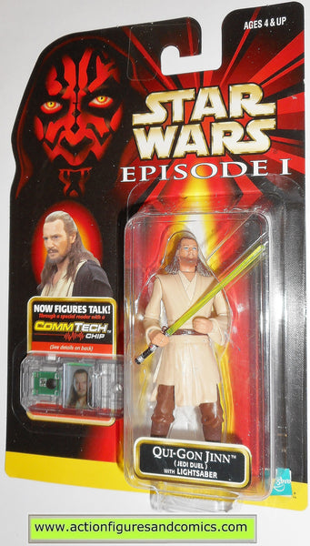 Star Wars Qui-Gon Jinn Red Lightsaber Hasbro 1999