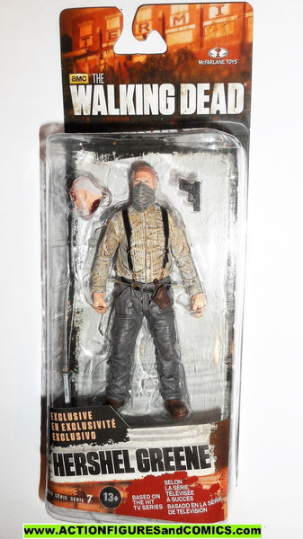 The Walking Dead HERSHEL GREENE EXCLUSIVE series 7 mcfarlane moc