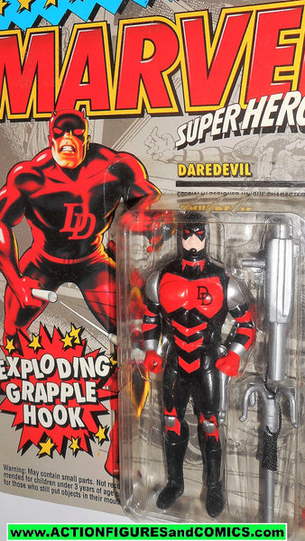 marvel super heroes toy biz DAREDEVIL 1994 black armor universe