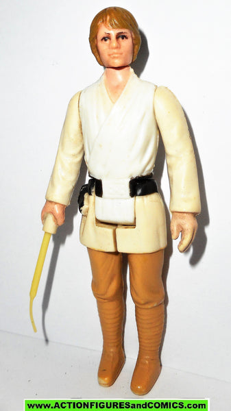 star wars action figures LUKE SKYWALKER 1977 Complete BROWN HAIR