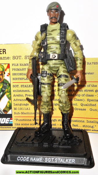 gi joe STALKER 2007 v9 25th anniversary variant 2 complete action