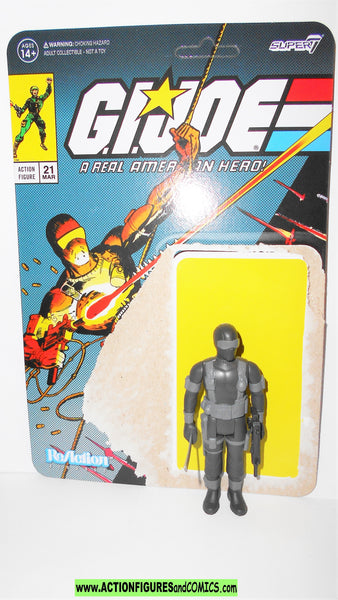 gi joe SNAKE EYES 2021 Reaction figures super7 cartoon animated