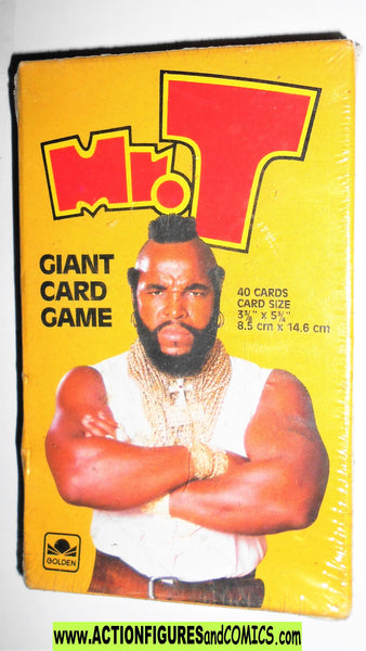 A-Team B A BARACUS MR T 1984 Giant CARD GAME Still SEALED Moc ...