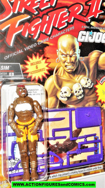 1993 Dhalsim Street Fighter factory II 2 MOC Action Figure gi Joe vintage 90s snes