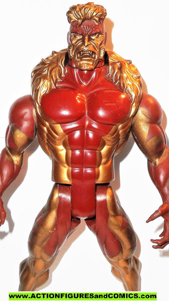 Marvel universe toy biz SABRETOOTH 10 inch GOLD X-men animated deluxe –  ActionFiguresandComics