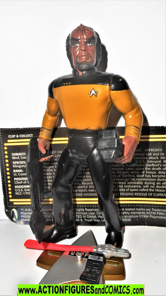 Star Trek WORF generations movie playmates complete 1994 action