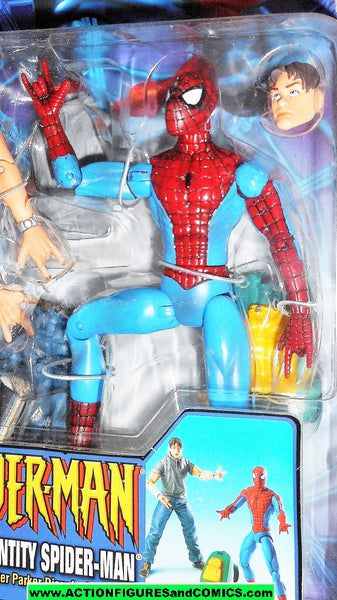 Secret identity spider man deals action figure