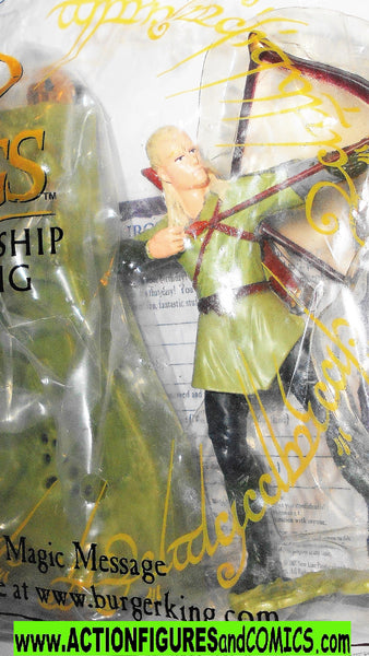 Lord of the Rings LEGOLAS 2001 burger king hobbit elf elven mib moc –  ActionFiguresandComics