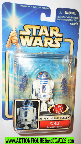 star wars action figures R2-D2 coruscant sentry 2002 Attack of the clo –  ActionFiguresandComics