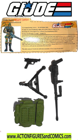 gi joe HEAVY DUTY 2002 v5 complete weapon set