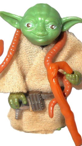 star wars action figures YODA 1980 Complete brown snake