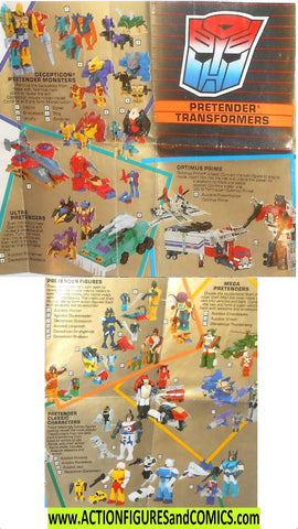 Transformers 1988 PRODUCT Catalogue uk g1 insert pamphlet