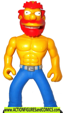 simpsons GROUNDSKEEPER WILLIE Raging shirtless fig