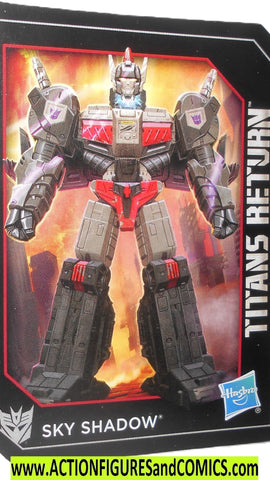 Transformers SKY SHADOW Titans Return Trading Card 2016