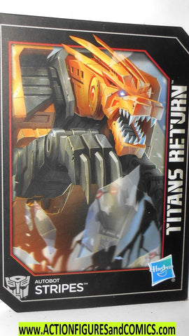 Transformers STRIPES Titans Return Trading Card steeljaw