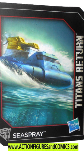 Transformers SEASPRAY Titans Return Trading Card 2016