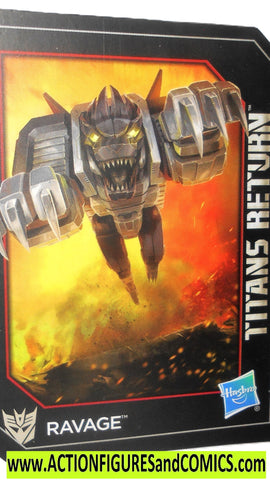 Transformers RAVAGE Titans Return Trading Card 2016