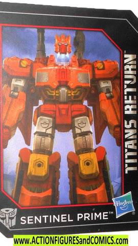 Transformers SENTINEL PRIME Titans Return Trading Card