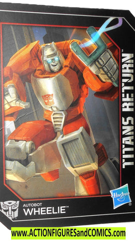 Transformers WHEELIE Titans Return Trading Card