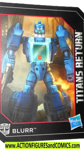 Transformers BLURR Titans Return Trading Card