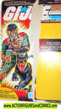 gi joe MUTT JUNKYARD 1984 v1 Complete FULL CARD fc