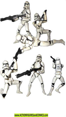 star wars action figures CLONE TROOPERS 3 pack 2006