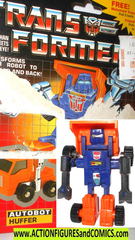 Transformers generation 1 HUFFER 1984 pre rub mini spy card