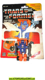 Transformers generation 1 HUFFER 1984 pre rub mini spy card