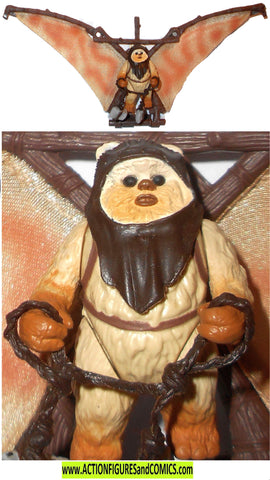 star wars action figures EWOK & GLIDER 1997 Potf