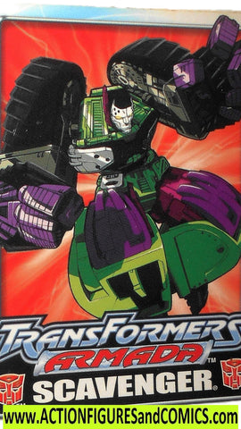 Transformers SCAVENGER 2002 Armada Sticker Trading card