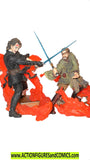 star wars action figures ANAKIN vs KENOBI 7" unleashed