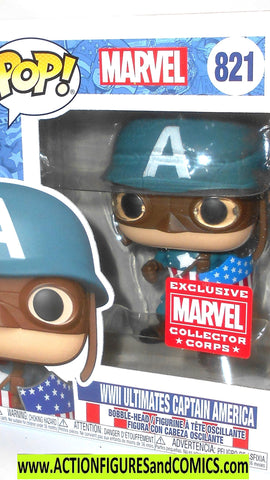 Funko Pop Marvel CAPTAIN AMERICA bobble-head vinyl moc mib