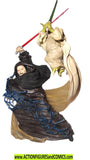 star wars action figures EMPEROR vs YODA Unleashed 2005 statue