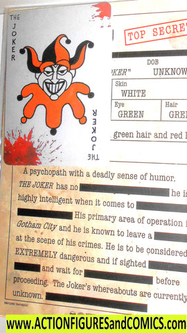 Batman dark knight EVIDENCE FILE: JOKER movie card