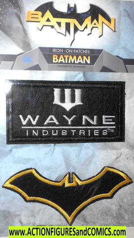 Batman IRON ON PATCHES rebirth logo WI mib moc