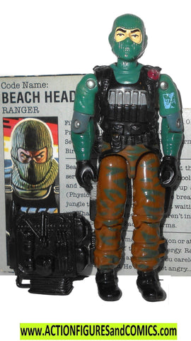 Gi joe BEACH HEAD 1986 v1 vintage backpack file card