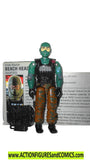 Gi joe BEACH HEAD 1986 v1 vintage backpack file card