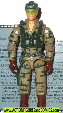 Gi joe RECOIL 1989 vintage gijoe with original File Card