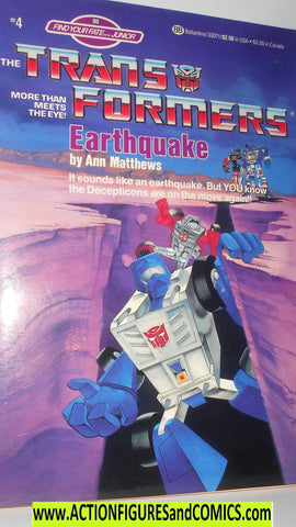 Transformers EARTHQUAKE 1986 book CHOOSE your fate! vintage