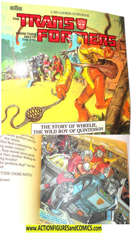 Transformers WHEELIE wild boy 1985 marvel books
