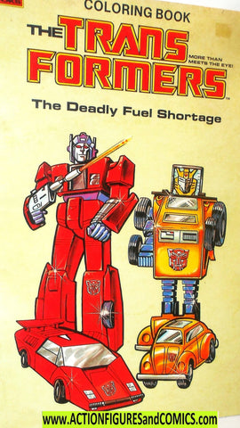 Transformers COLORING BOOK 1985 marvel book 8