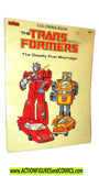 Transformers COLORING BOOK 1985 marvel book 8