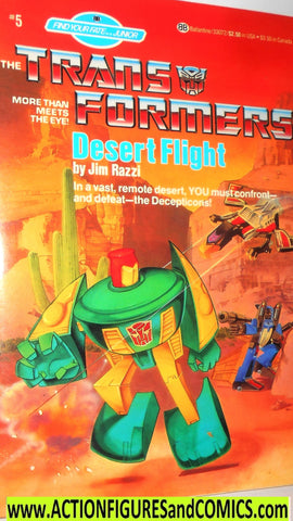 Transformers DESERT FIGHT 1985 book CHOOSE your fate! vintage