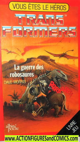 Transformers WAR of the DINOBOTS 1985 France corgi book new